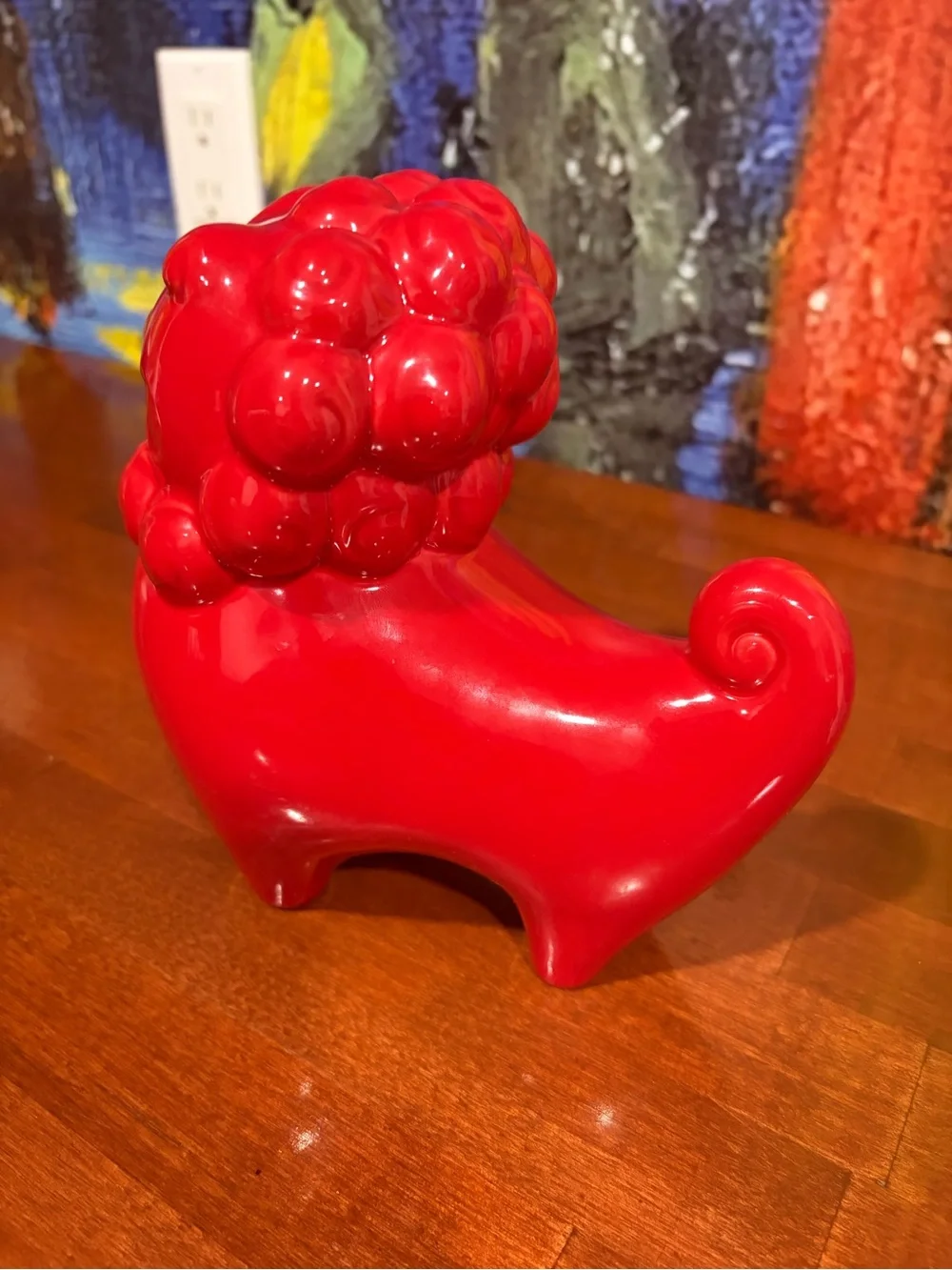 Stunning Vintage-Style Red Foo Dogs / Chinese Guardian Lion + A GIFT 🎁